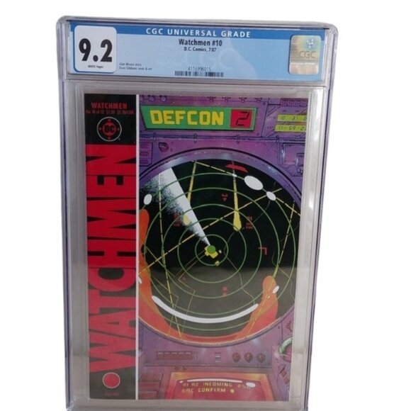 D.C. Comics Watchmen #10 2/87 WP CGC Graded 9.2 Book Alan Moore